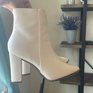 Off white booties!!